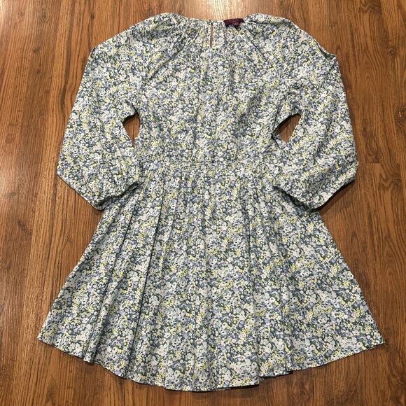 J Crew Liberty London Dress Womens Large Palermo Smocked Mini Floral Thorpe - Picture 10 of 10